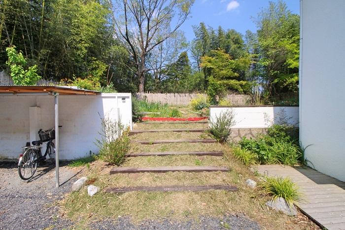 京都市山科区日ノ岡坂脇町21の賃貸物件/畑とは高低差があります