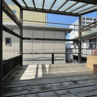 大阪市北区豊崎１丁目の賃貸物件/2階 外室。1階の外室と同様ここにも広さがある