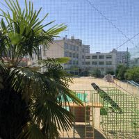 大阪市住之江区北加賀屋2丁目の賃貸物件/小学校の裏側なので、元気な声が聞こえてきます。
