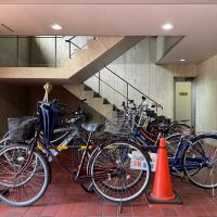大阪市都島区中野町4丁目の賃貸物件/駐輪場。自転車があれば大川沿いをスイスイと走れます。