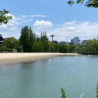 大阪市都島区中野町4丁目の賃貸物件/物件から徒歩1分で着くリバービーチ。優雅にピクニックが出来ます。