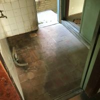 大阪市都島区高倉町1丁目の賃貸物件/恐らく炊事場あとだった勝手口横の土間