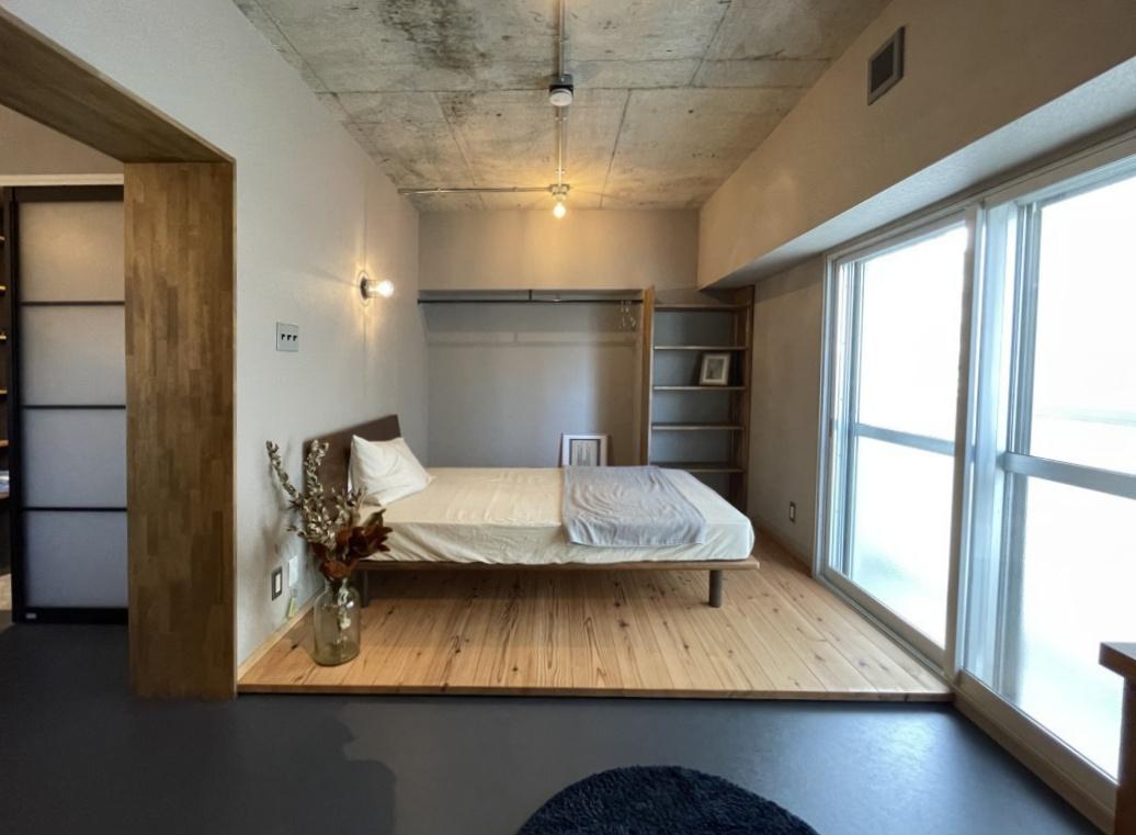 大阪市城東区中央1丁目の賃貸物件/ベッドルームとの仕切りはありません