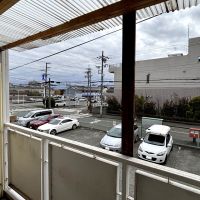 堺市堺区南島町4丁目の賃貸物件/バルコニーからの眺望。コンビニまで徒歩1分です。