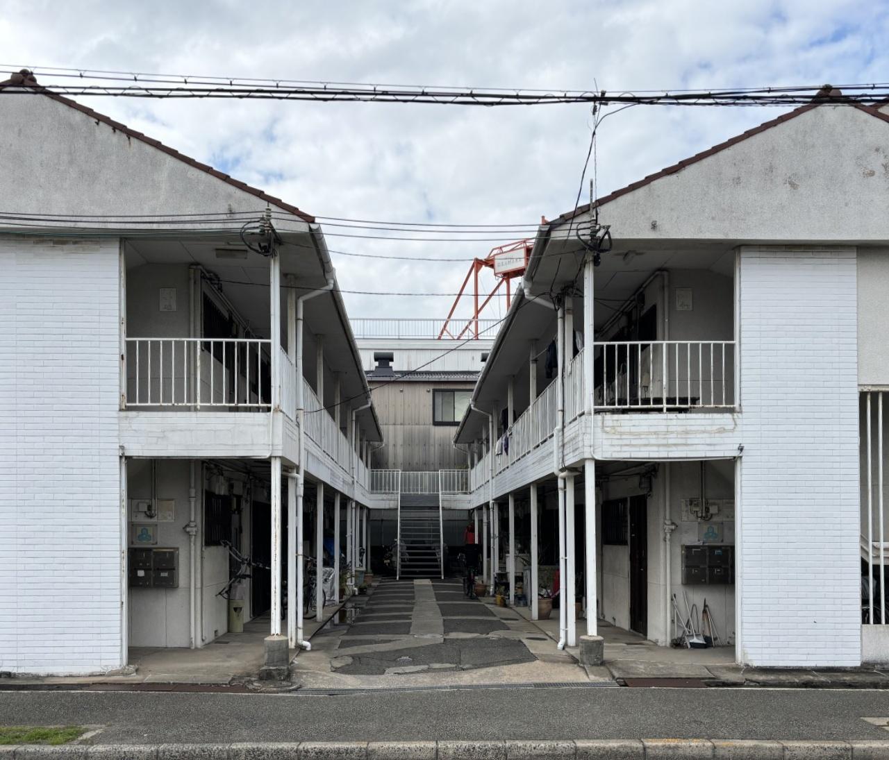 堺市堺区南島町4丁目の賃貸物件/文化住宅全容