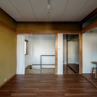 大阪市福島区海老江７丁目の賃貸物件/3階Room。ストレージも設けています（収納は隠せるようにカーテンレール付きです）