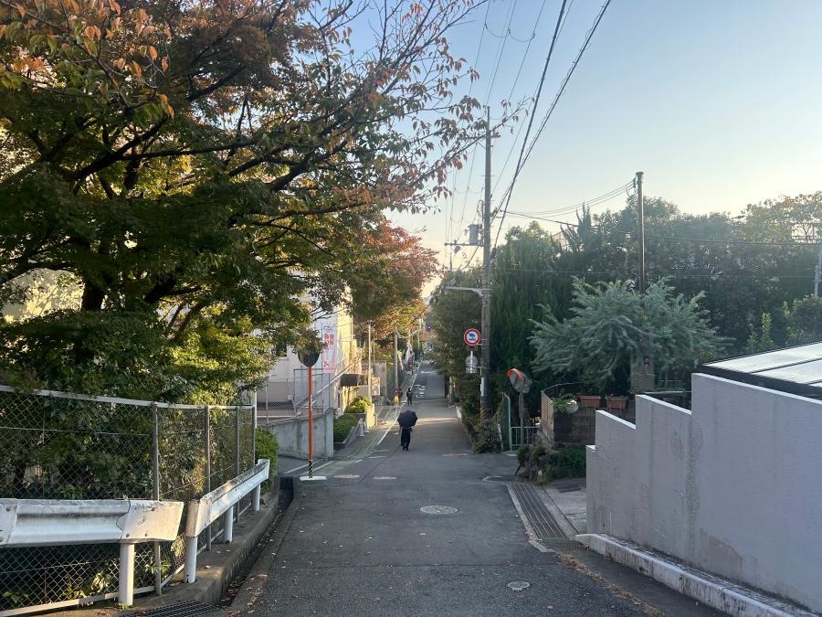 箕面市箕面3丁目の売買物件/ローカルで落ち着いた前の道路
