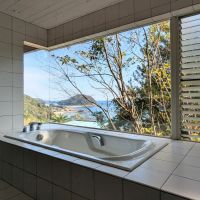 徳島県海部郡海陽町宍喰浦字那佐の売買物件/浴室からもオーシャンビュー。