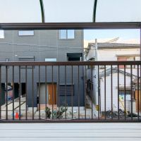 大阪府大阪市旭区太子橋３丁目の賃貸物件/屋根付きのバルコニー。