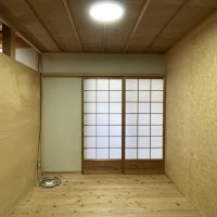 大阪市北区豊崎１丁目の賃貸物件/室３。内障子の向こう側に専用庭があります。
