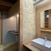 大阪市北区豊崎１丁目の賃貸物件/キッチンの横に洗面カウンター。