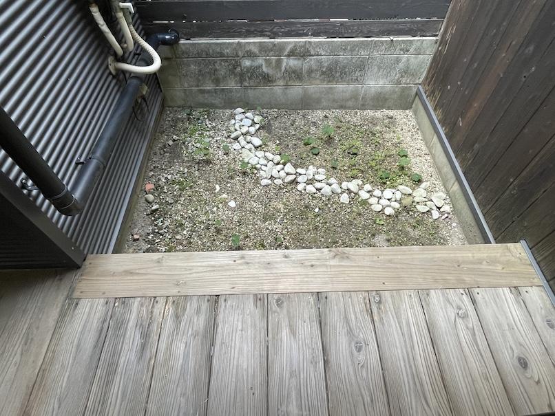大阪市北区豊崎１丁目の賃貸物件/専用庭。大き過ぎない扱いやすい広さです。
