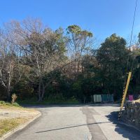 大阪府泉南郡岬町深日の売買物件/北西側から見た土地（斜面地の下端）