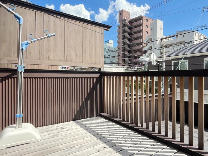 大阪市旭区大宮5丁目の賃貸物件/南向きなので、暖かくて洗濯物もよく乾きそう。