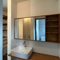 奈良県北葛城郡河合町川合の売買物件/カウンター下の空間は活用できそう。