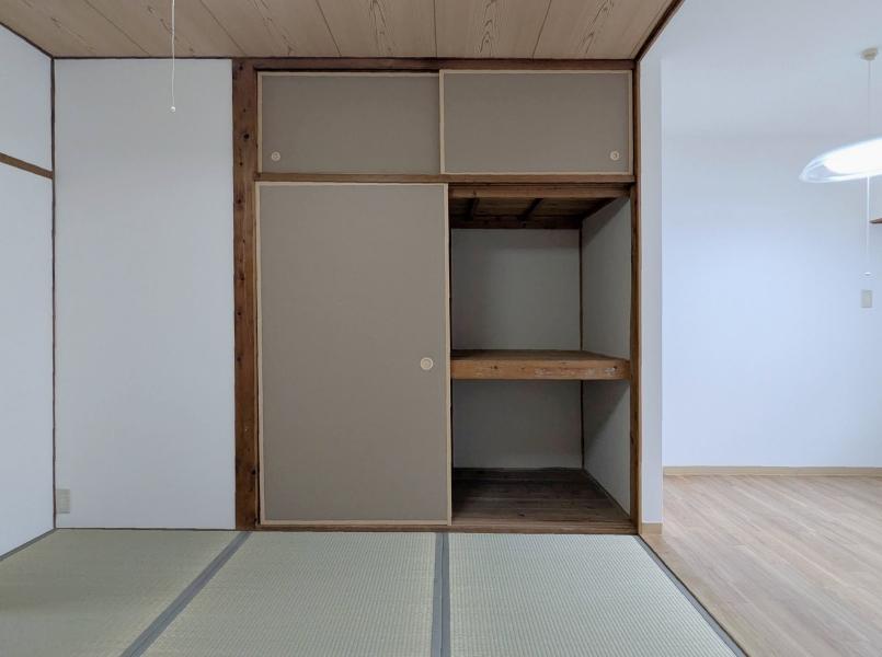 堺市東区日置荘原寺町の賃貸物件/襖がこの部屋のアクセント。