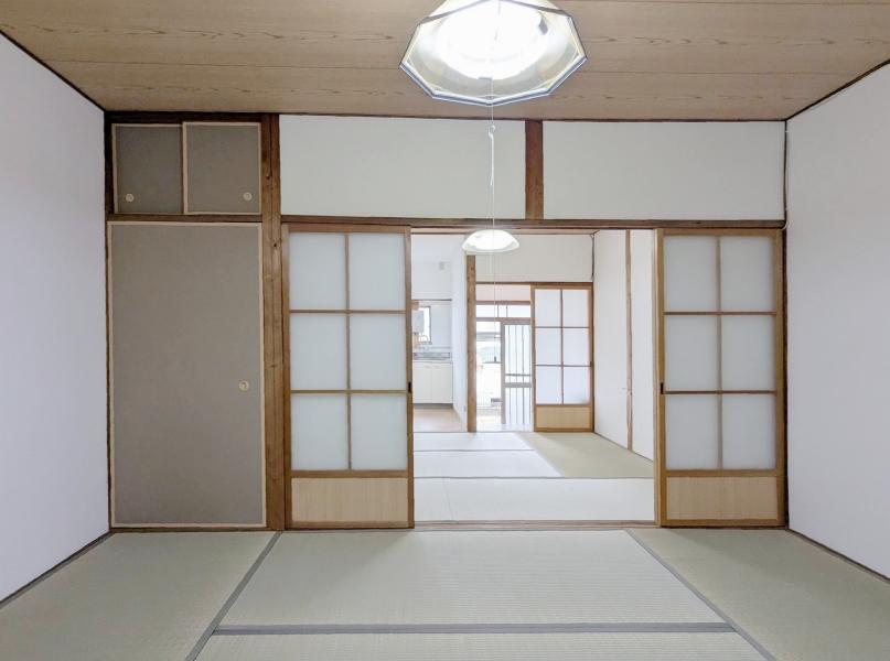 堺市東区日置荘原寺町の賃貸物件/和室2部屋の構成。