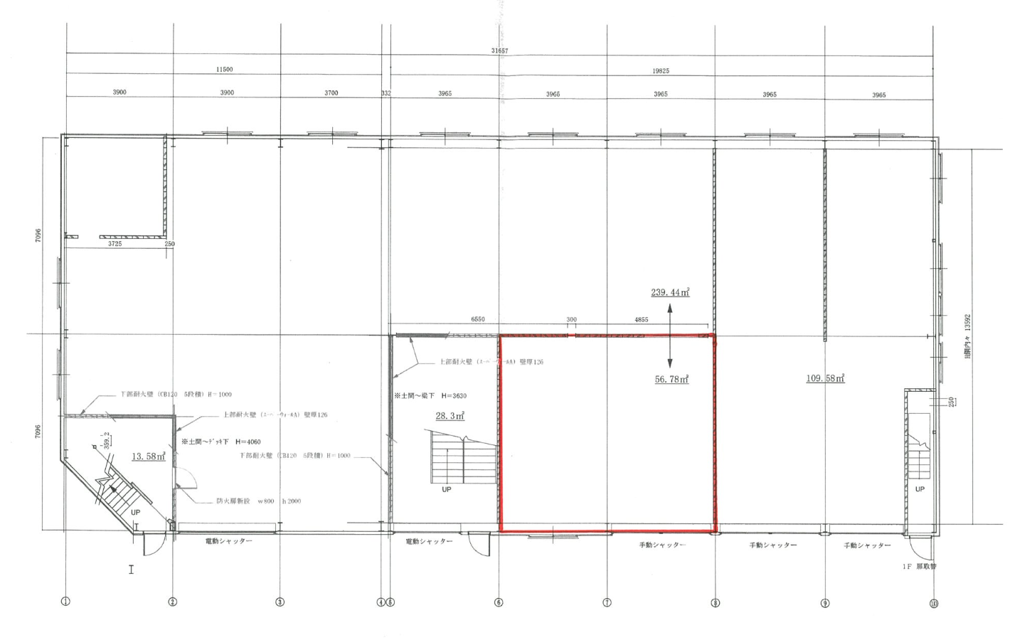 大阪府大阪市住之江区北加賀屋５丁目の賃貸物件/区画④図面