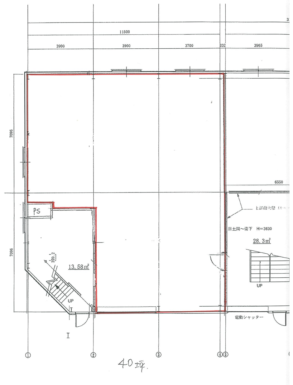 大阪府大阪市住之江区北加賀屋５丁目の賃貸物件/区画①図面