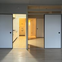 大阪市西区南堀江4丁目の賃貸物件/インナーテラス側からみた室内。