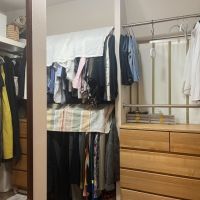 大阪府大阪市北区東天満2丁目の売買物件/好きな洋服を飾って、収納できます。