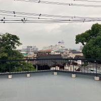 大阪府東大阪市御厨１丁目の賃貸物件/屋上、（曇っていても）ご利益ビュー。