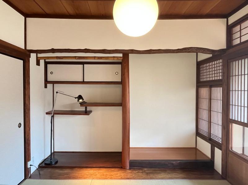 大阪府大阪市東住吉区北田辺1丁目の賃貸物件/床の間。落とし掛けがポイント。