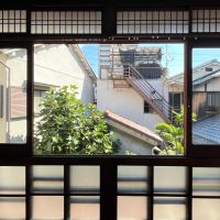 大阪府大阪市東住吉区北田辺1丁目の賃貸物件/建具によって切り抜かれた景色。魅力的です。