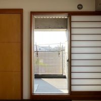 大阪市平野区長吉出戸3丁目の賃貸物件/障子扉を開けるとベランダにつながります!これまた予想外。