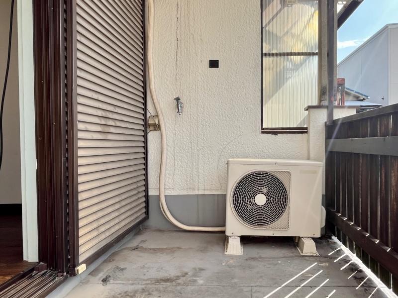 大阪市住吉区大領5丁目の賃貸物件/バルコニーはちょうどいい広さ。