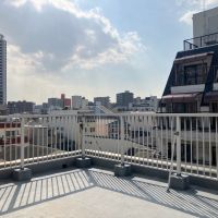 大阪市港区弁天5丁目2番9号の賃貸物件/見晴らしのいいルーフバルコニー。