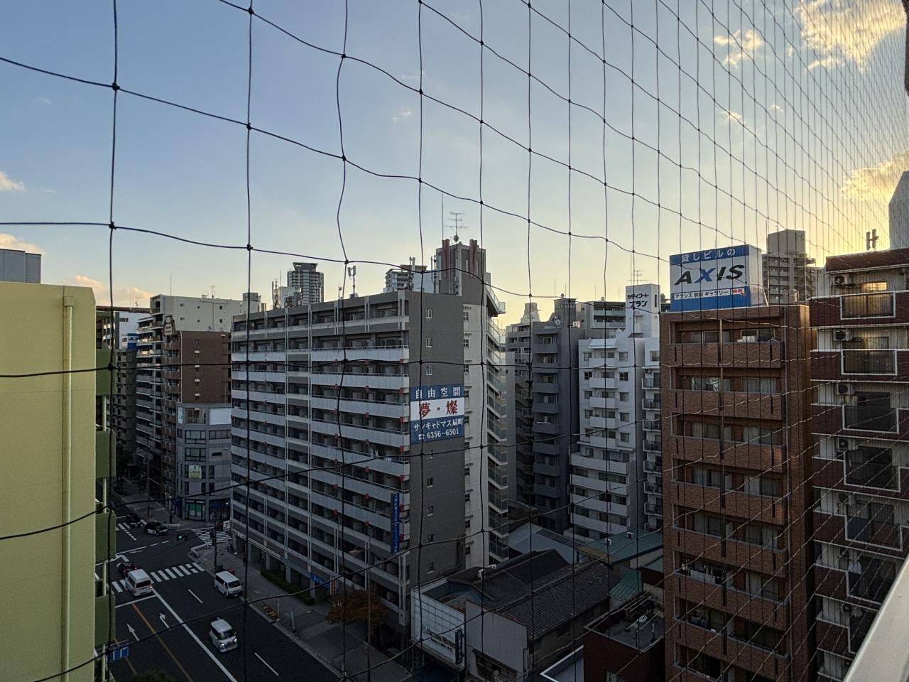 大阪市北区天満橋2丁目の売買物件/バルコニーからの眺望。