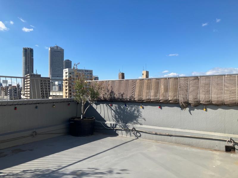 大阪府大阪市港区市岡元町１丁目の賃貸物件/晴れやかルーフテラス。