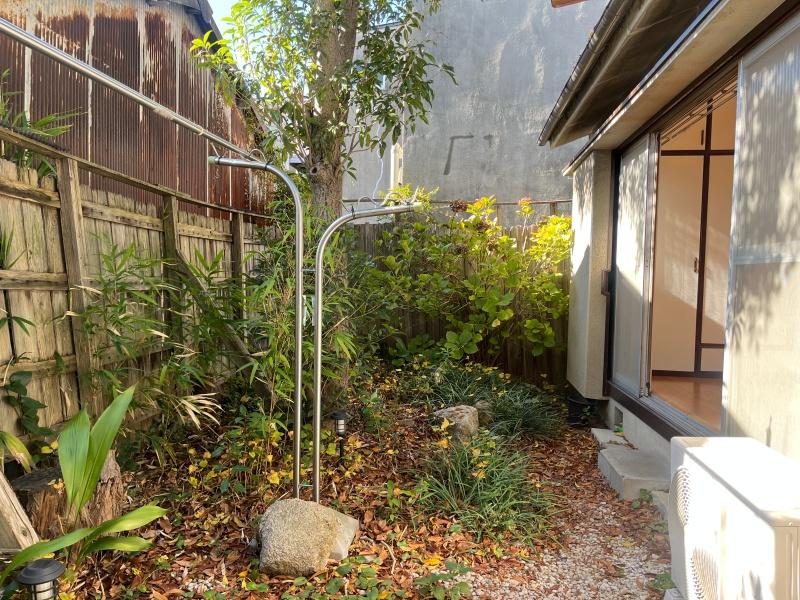 大阪市都島区大東町2丁目 の賃貸物件/庭は狭すぎず、広すぎず。