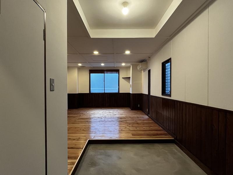 大阪市西区京町堀1丁目の賃貸物件/玄関に広めの土間、気兼ねなく使える。