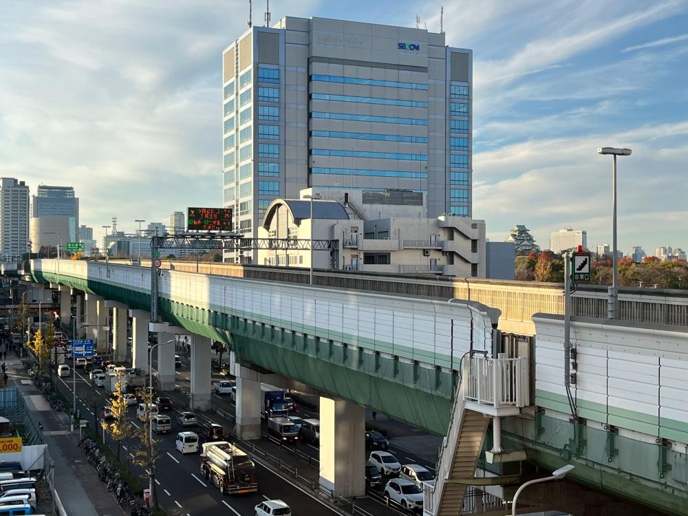 大阪府大阪市東成区中道1丁目の賃貸物件/大阪城ビュー。光が綺麗です。