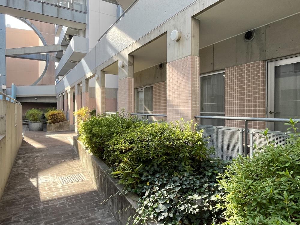 大阪府大阪市東成区中道1丁目の賃貸物件/緑が豊かな共有スペース。