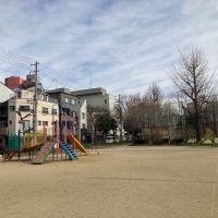 大阪市港区八幡屋1丁目の賃貸物件/グラウンドもある広い公園。