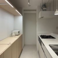 大阪府大阪市北区天神橋3丁目の売買物件/食器洗い乾燥機付きキッチンスペース。