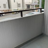 大阪府豊中市螢池南町３丁目の賃貸物件/バルコニーからは駐車場。