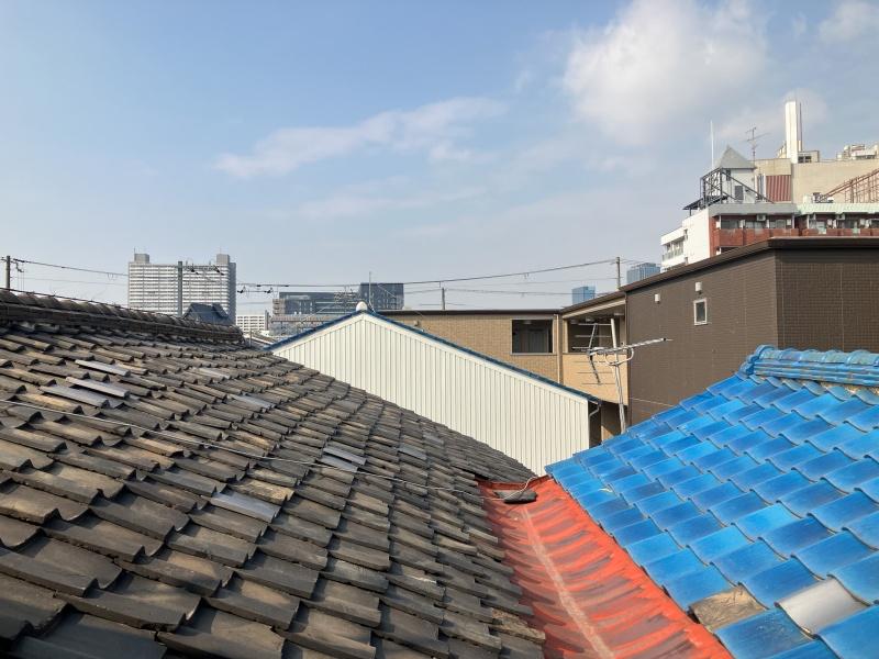 大阪市城東区東中浜１丁目の賃貸物件/3階からは、連なる瓦屋根の眺め。