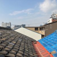 大阪市城東区東中浜１丁目の賃貸物件/3階からは、連なる瓦屋根の眺め。
