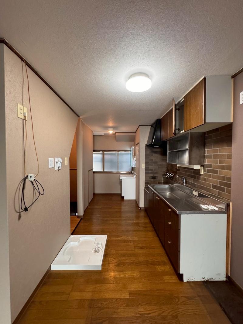 大阪市城東区東中浜１丁目の賃貸物件/洗濯機置き場はキッチン後ろ。