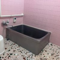 東大阪市東石切町２丁目の賃貸物件/おばあちゃん家のようなタイル張りの風呂。