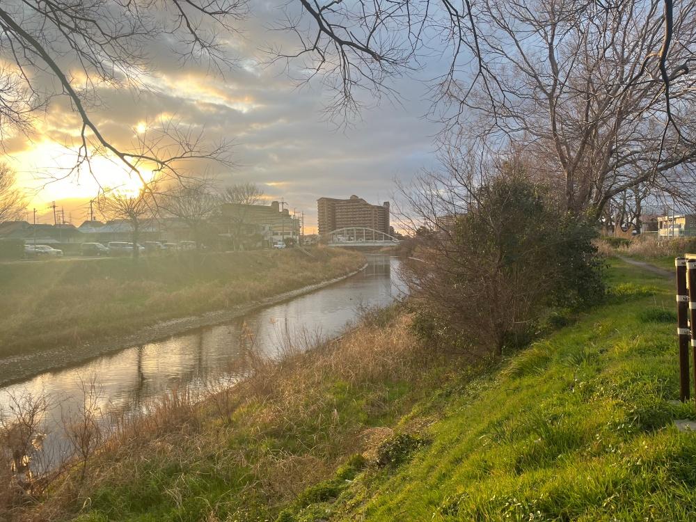 和泉市府中町四丁目１８番の売買物件/バルコニーから見えていた川。