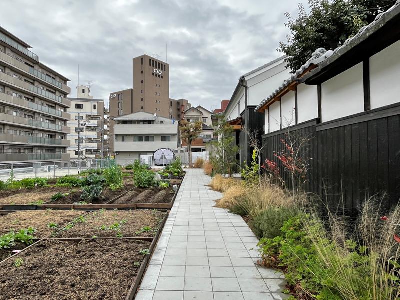 大阪府守口市本町の賃貸物件/庭園の一部を貸し農園として利用。