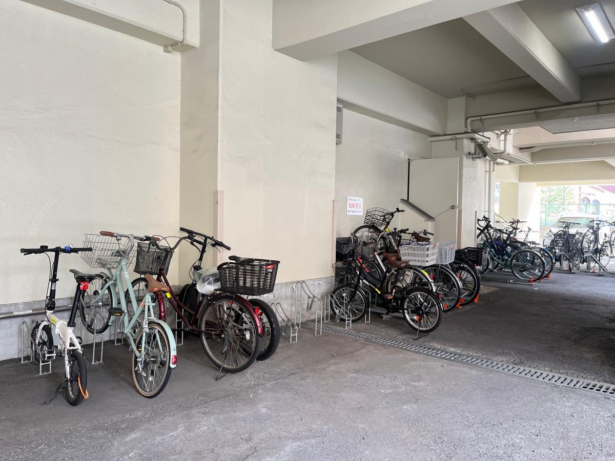 大阪市北区中崎西３丁目の賃貸物件/駐輪場。