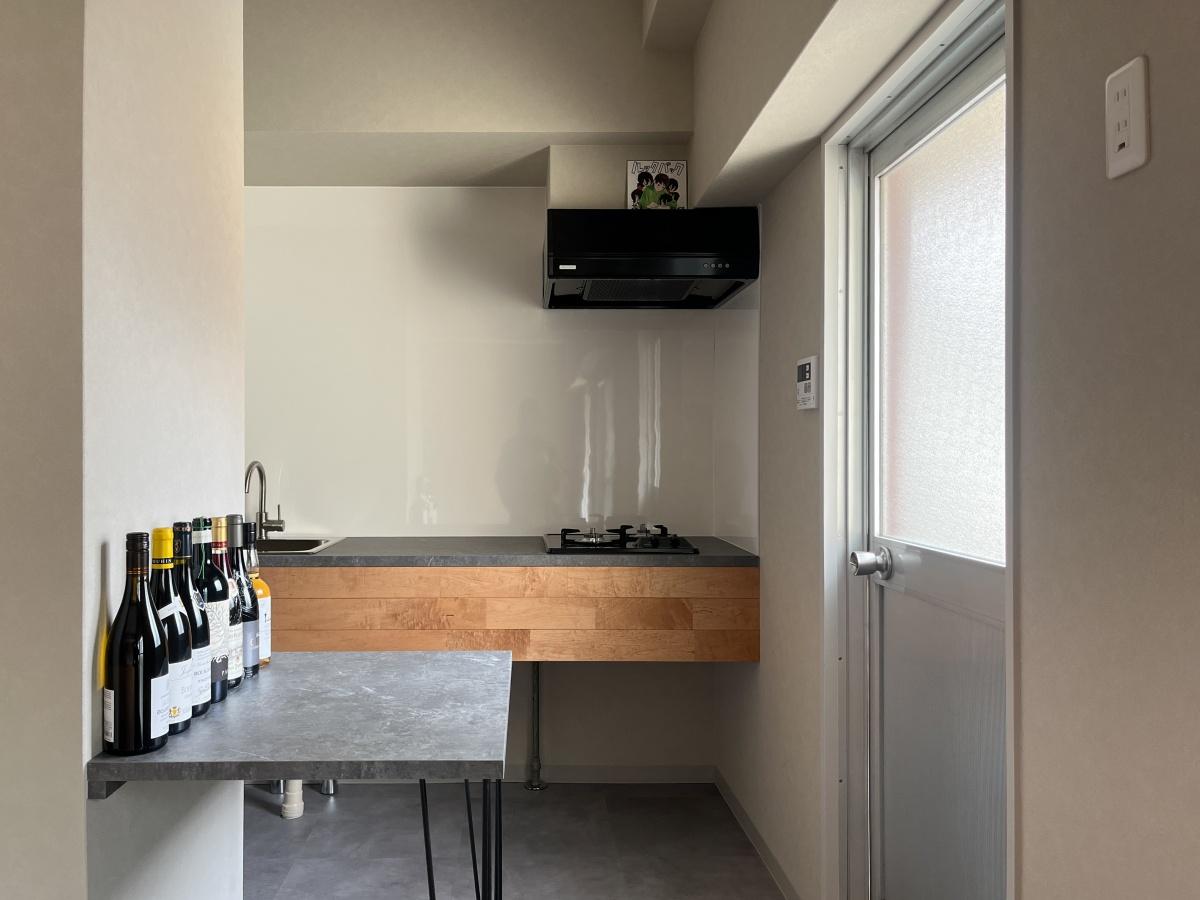 大阪市北区中崎西３丁目の賃貸物件/部屋の奥には水回り。