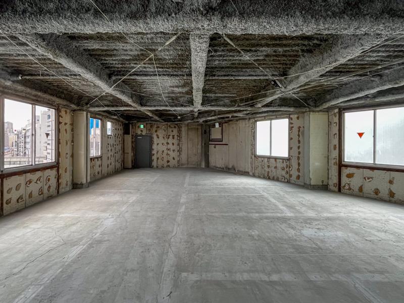 大阪市都島区片町の賃貸物件/177.77㎡&times;7フロアのスケルトン