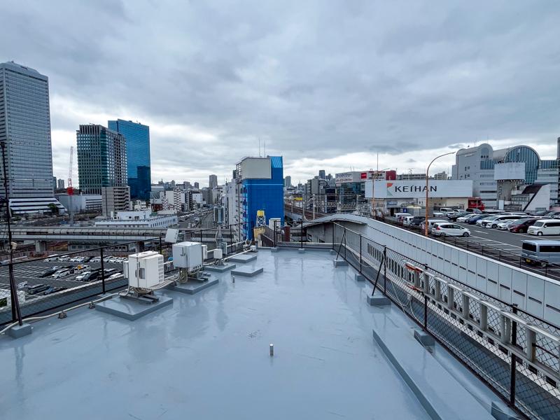 大阪市都島区片町の賃貸物件/全方向見下ろすことのできる屋上付き